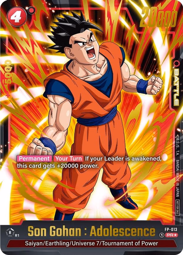 Son Gohan : Adolescence - FP-013 (Gold) - Promo (FP-013)