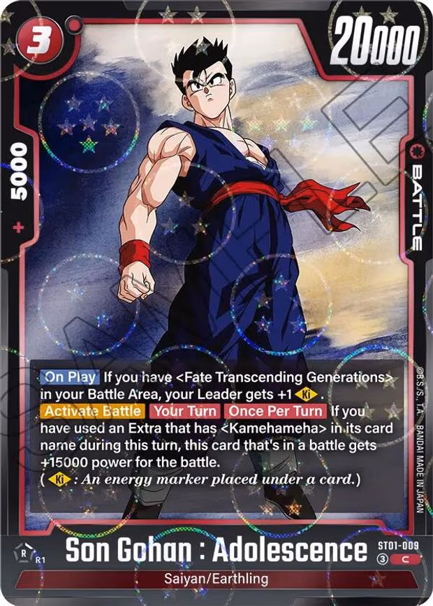 Son Gohan : Adolescence - ST01-009 (Dragon Ball Pattern) - Common (ST01-009)