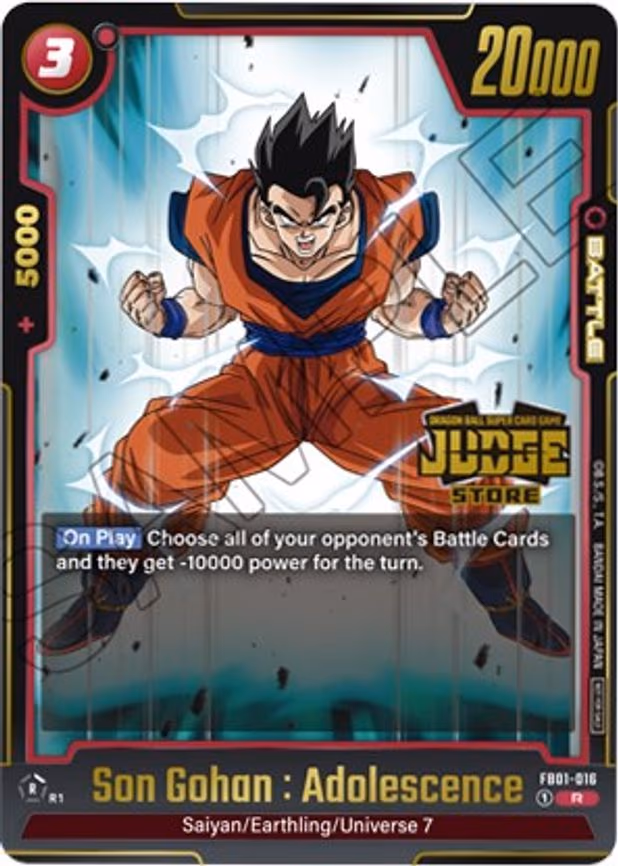 Son Gohan : Adolescence (Judge Pack (Store Judge) 01) - Promo (FB01-016)