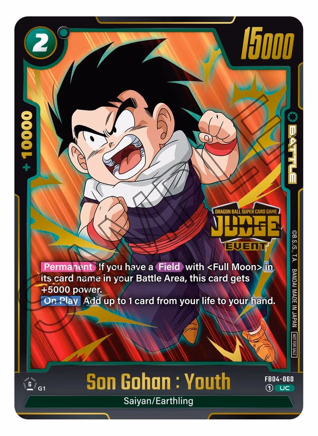 Son Gohan : Youth (Judge Pack (Event Judge) 03) - Uncommon (FB04-060)
