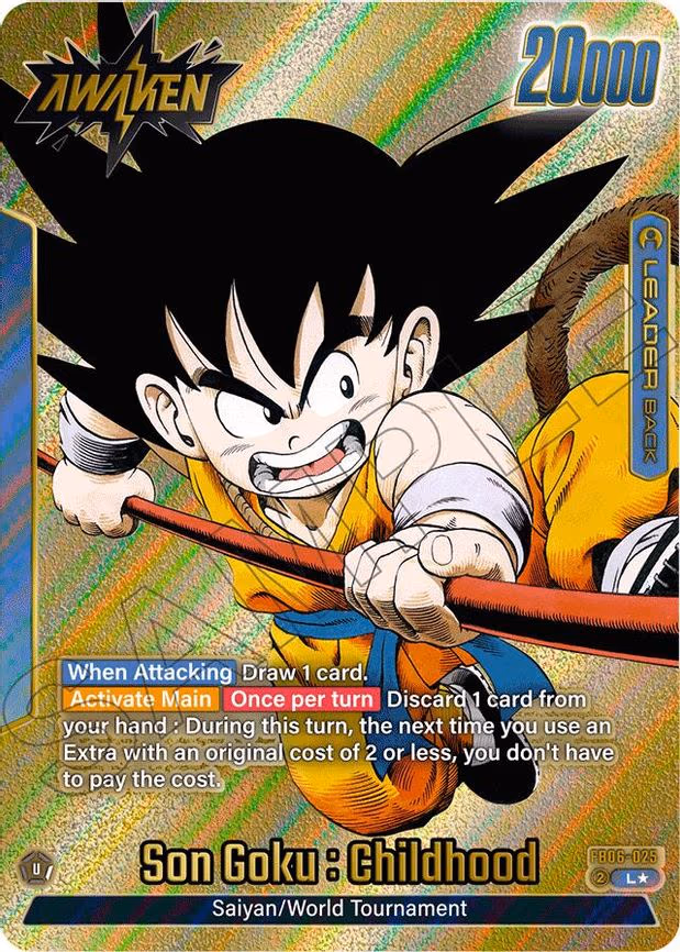 Son Goku : Childhood - FB06-025 (Gold) - Leader (FB06-025)