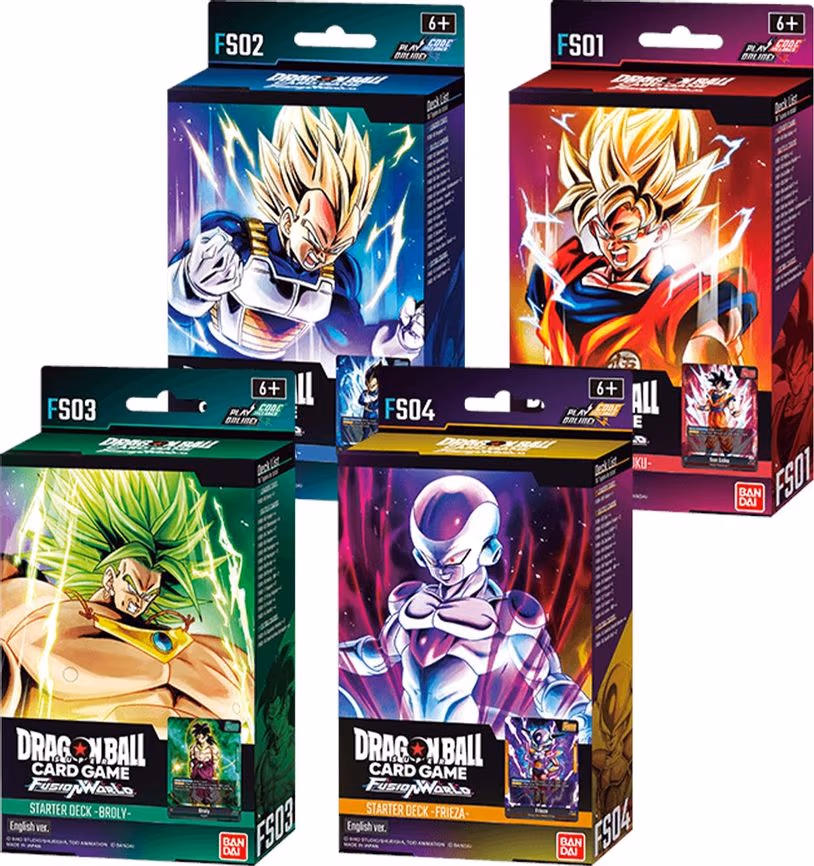 Starter Deck 1-4: Son Goku, Vegeta, Broly and Frieza [Set of 4]