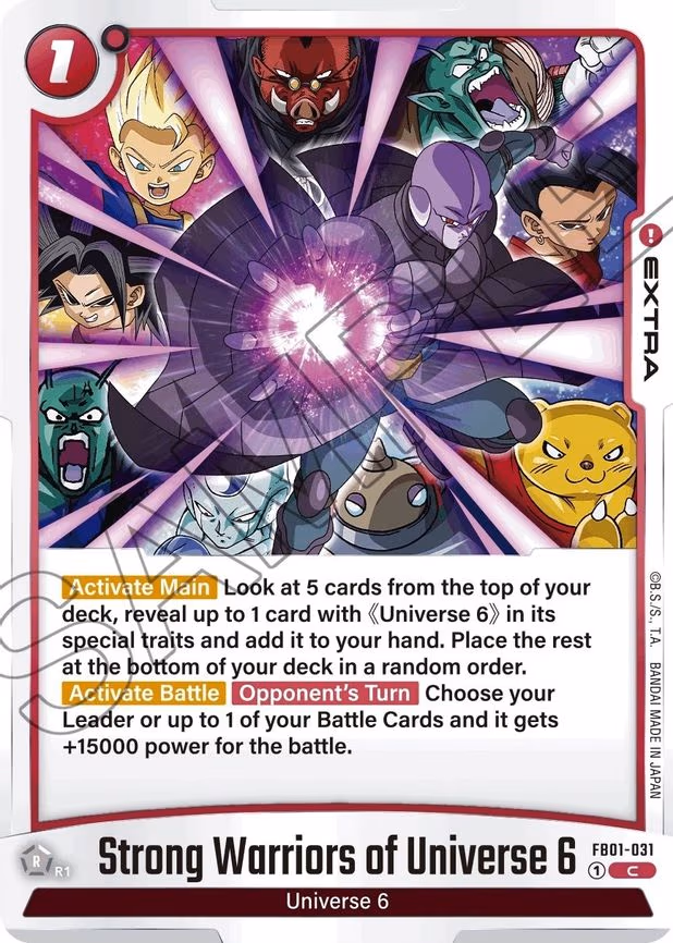 Strong Warriors of Universe 6 - Common (FB01-031)