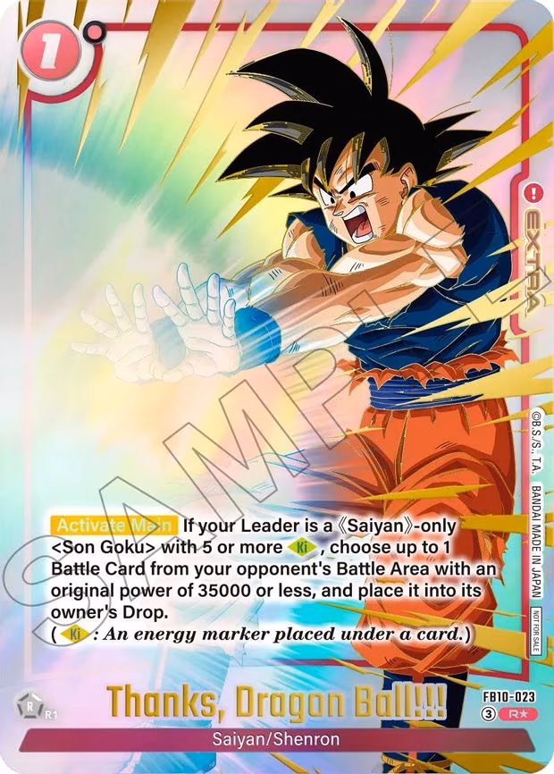 Thanks Dragon Ball!!! - Rare (FB10-023)