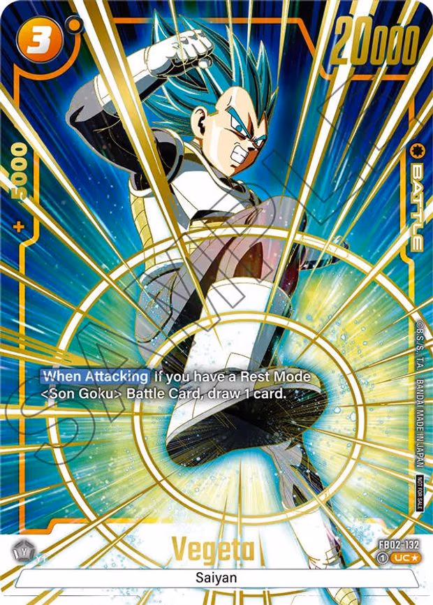 Vegeta - FB02-132 (Championship Pack 01) (Gold) - Uncommon (FB02-132)