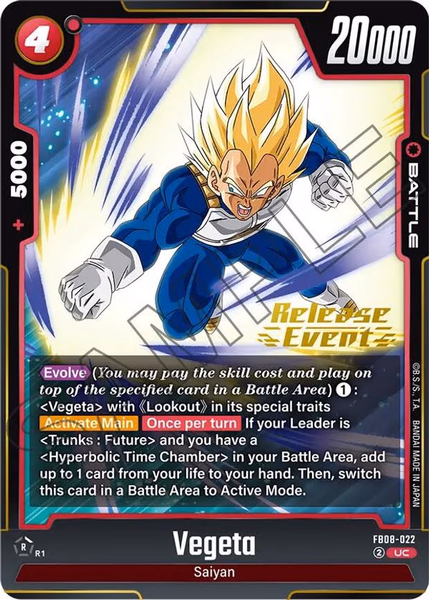 Vegeta - Uncommon (FB08-022)