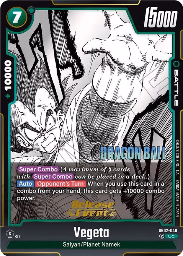 Vegeta - Uncommon (SB02-046)