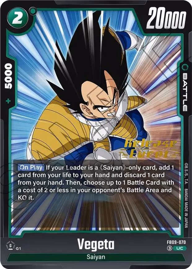 Vegeta - Uncommon (FB09-070)