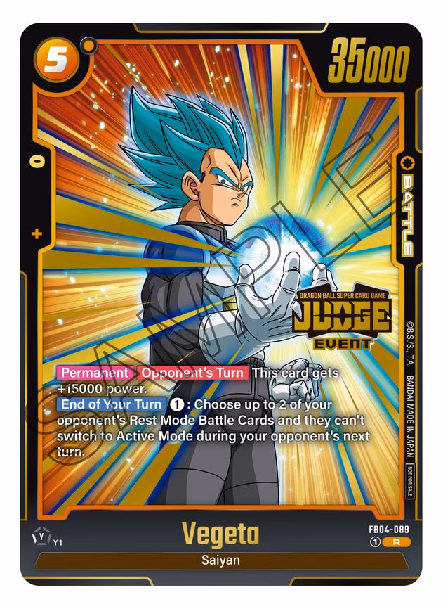 Vegeta (Judge Pack (Event Judge) 03) - Rare (FB04-089)