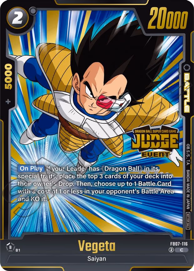 Vegeta (Judge Pack (Event Judge) 05) - Common (FB07-116)