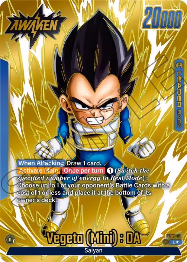 Vegeta (Mini) : DA (Gold) - Leader (FS07-01)