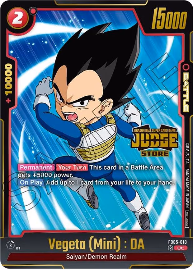 Vegeta (Mini) : DA (Judge Pack (Store Judge) 04) - Uncommon (FB05-018)