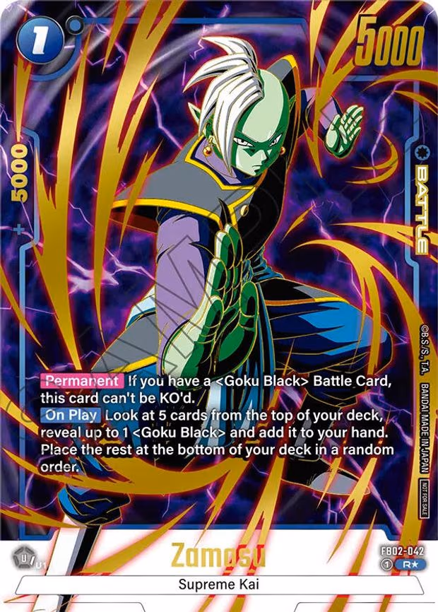 Zamasu - FB02-042 (Championship Pack 01) (Gold) - Rare (FB02-042)