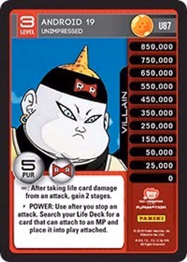 Android 19 - Unimpressed - Uncommon (U87)