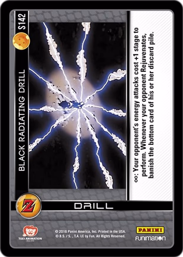 Black Radiating Drill