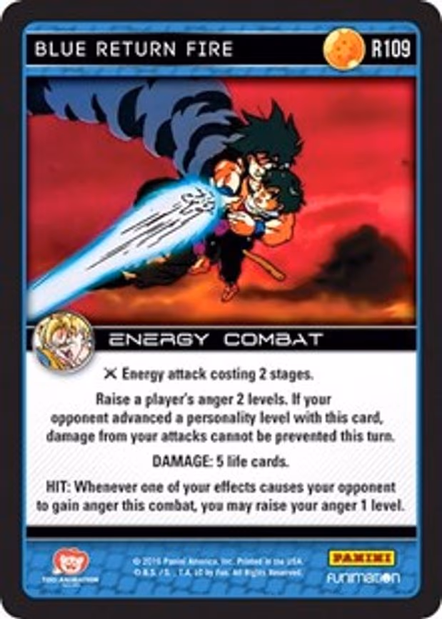 Blue Return Fire - Rare (R109)