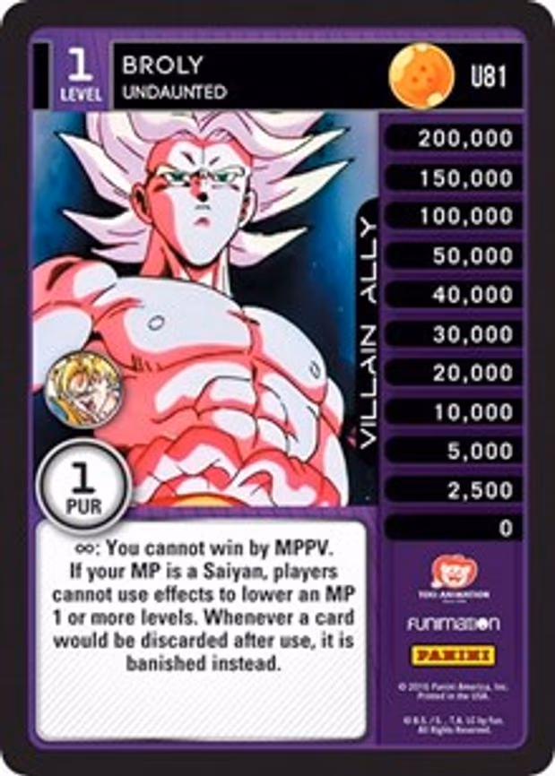Broly - Undaunted - Uncommon (U81)