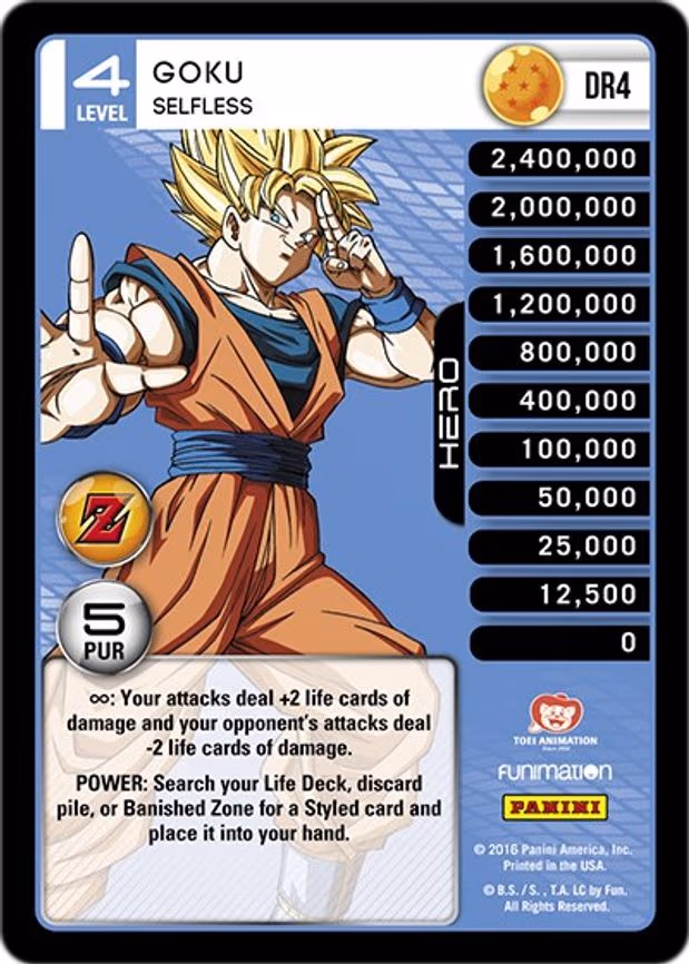Goku - Selfless - Dragon Rare (DR4)