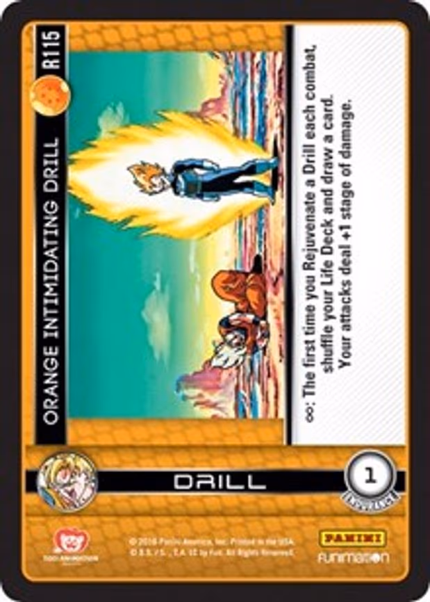 Orange Intimidating Drill - Rare (R115)