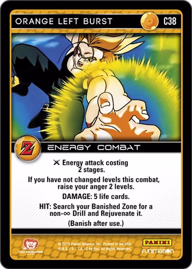 Orange Left Burst - Common (C38)