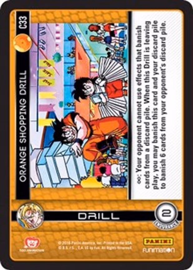 Orange Shopping Drill - Common (C33)