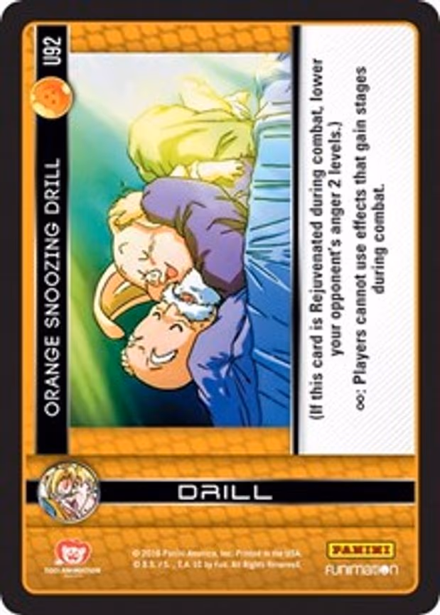 Orange Snoozing Drill - Uncommon (U92)