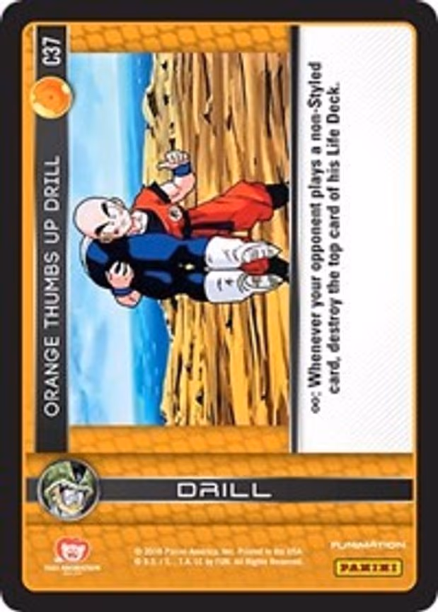 Orange Thumbs Up Drill - Common (C37)