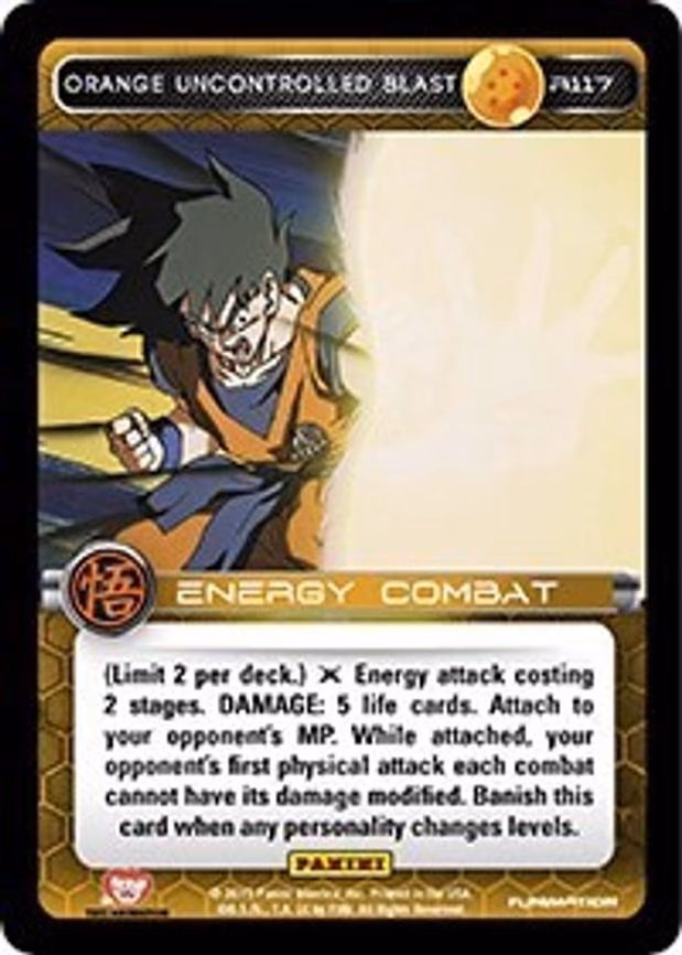 Orange Uncontrolled Blast - Rare (R117)
