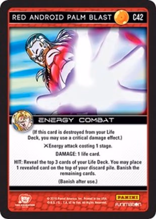 Red Android Palm Blast - Common (C42)