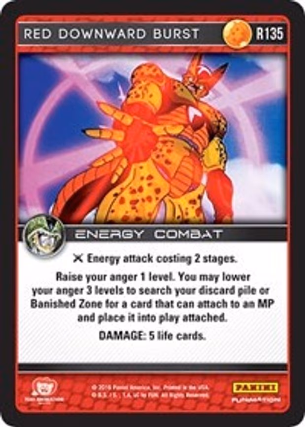 Red Downward Burst - Rare (R135)