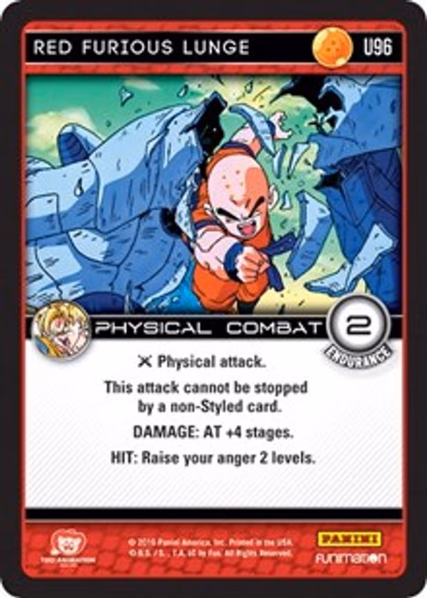 Red Furious Lunge - Uncommon (U96)