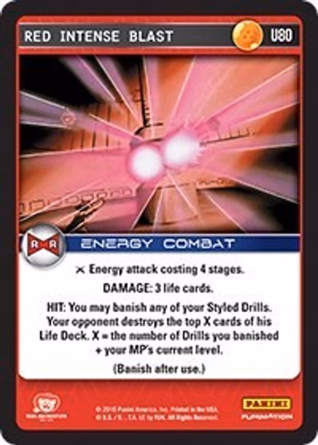 Red Intense Blast - Uncommon (U80)