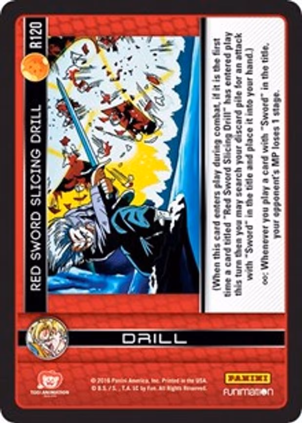 Red Sword Slicing Drill - Rare (R120)