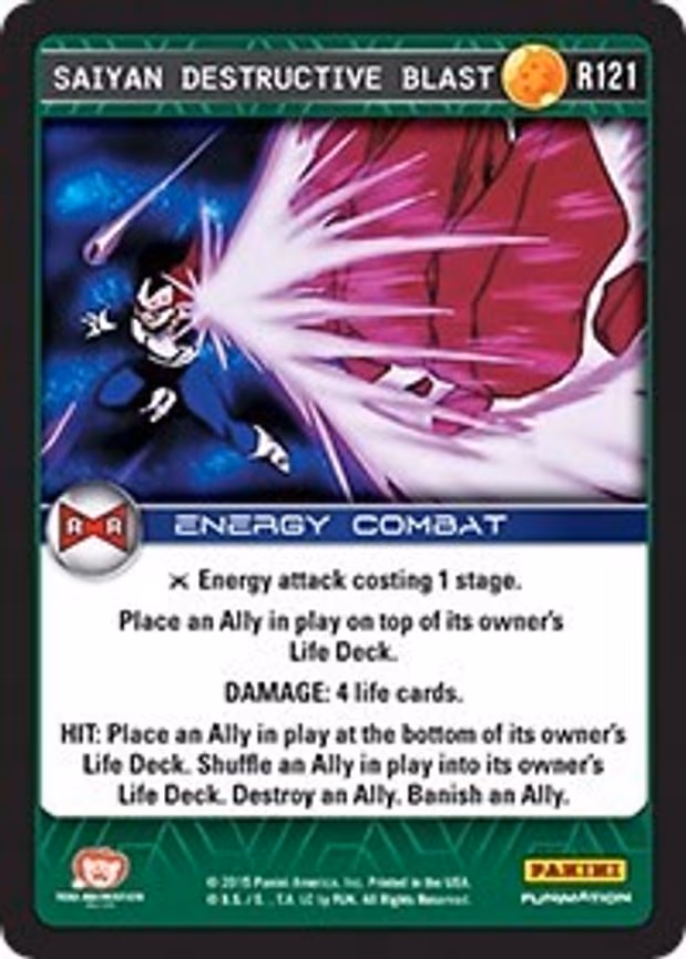 Saiyan Destructive Blast - Rare (R121)