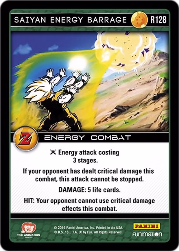 Saiyan Energy Barrage - Rare (R128)
