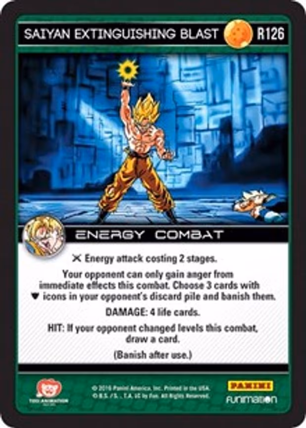 Saiyan Extinguishing Blast - Rare (R126)