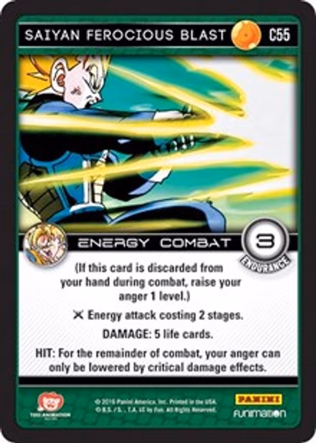 Saiyan Ferocious Blast - Common (C55)