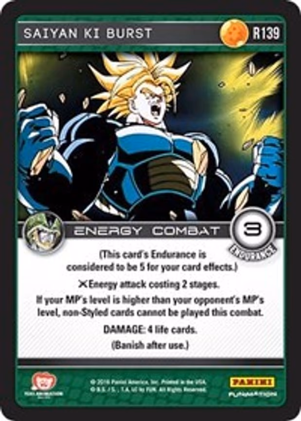 Saiyan Ki Burst - Rare (R139)