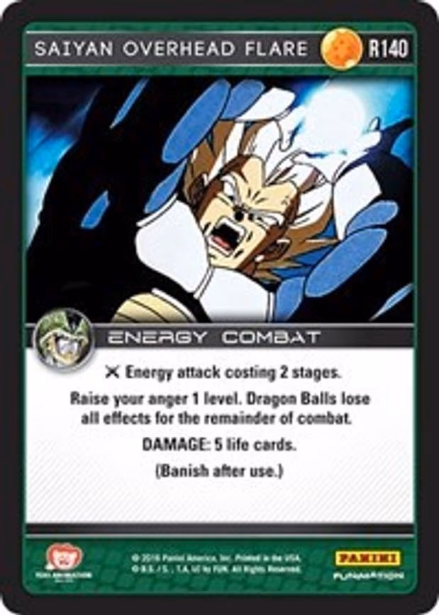 Saiyan Overhead Flare - Rare (R140)