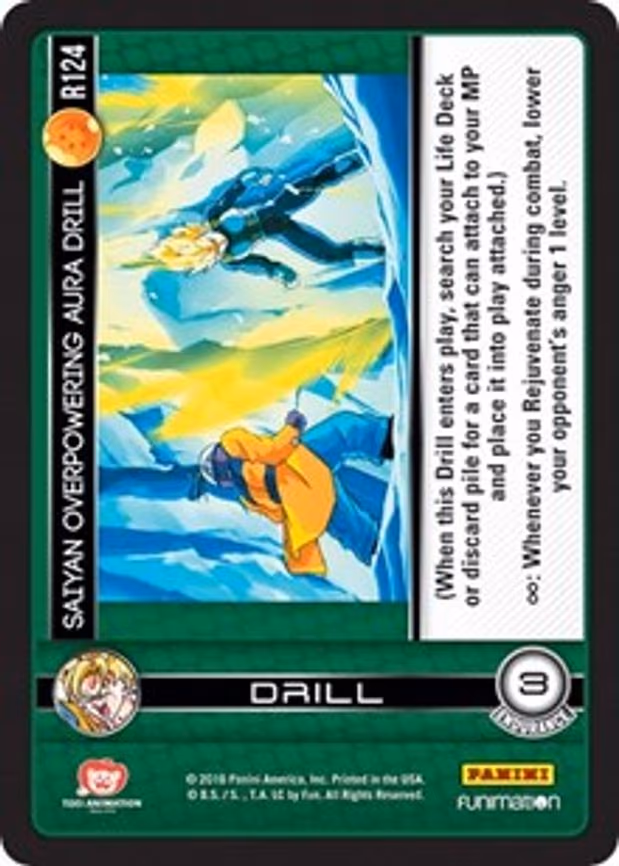 Saiyan Overpowering Aura Drill - Rare (R124)