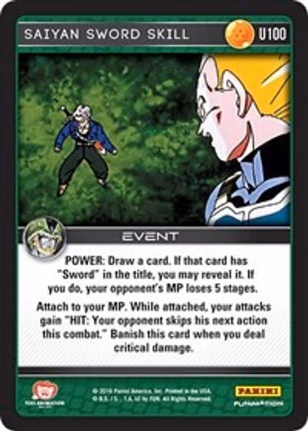 Saiyan Sword Skill - Uncommon (U100)