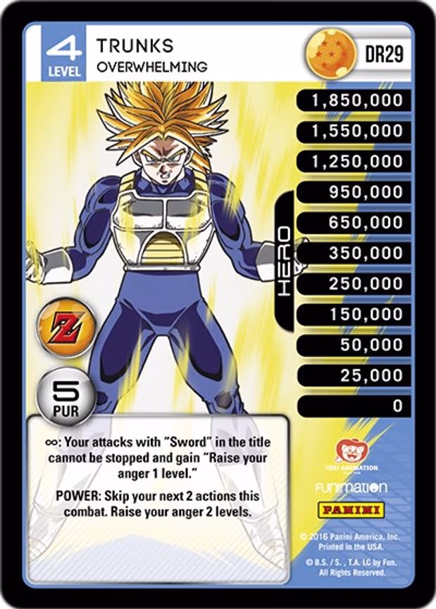 Trunks - Overwhelming - Dragon Rare (DR29)