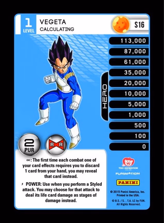 Vegeta - Calculating - Starter (S16)