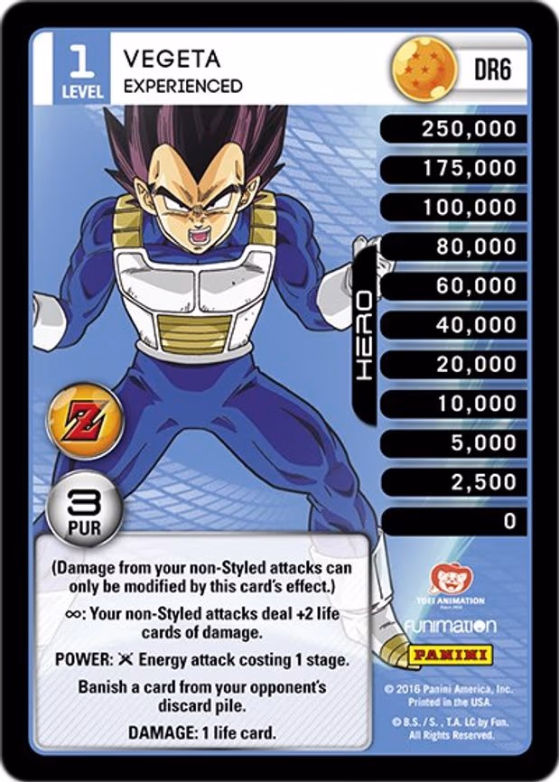 Vegeta - Experienced - Dragon Rare (DR6)