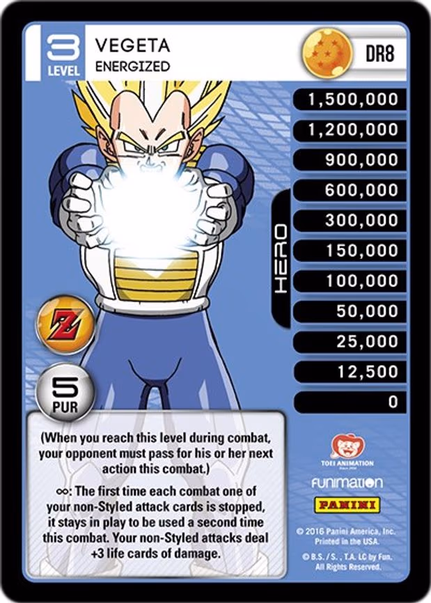 Vegeta - Energized - Dragon Rare (DR8)