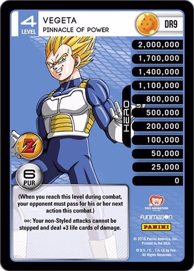Vegeta - Pinnacle of Power - Dragon Rare (DR9)
