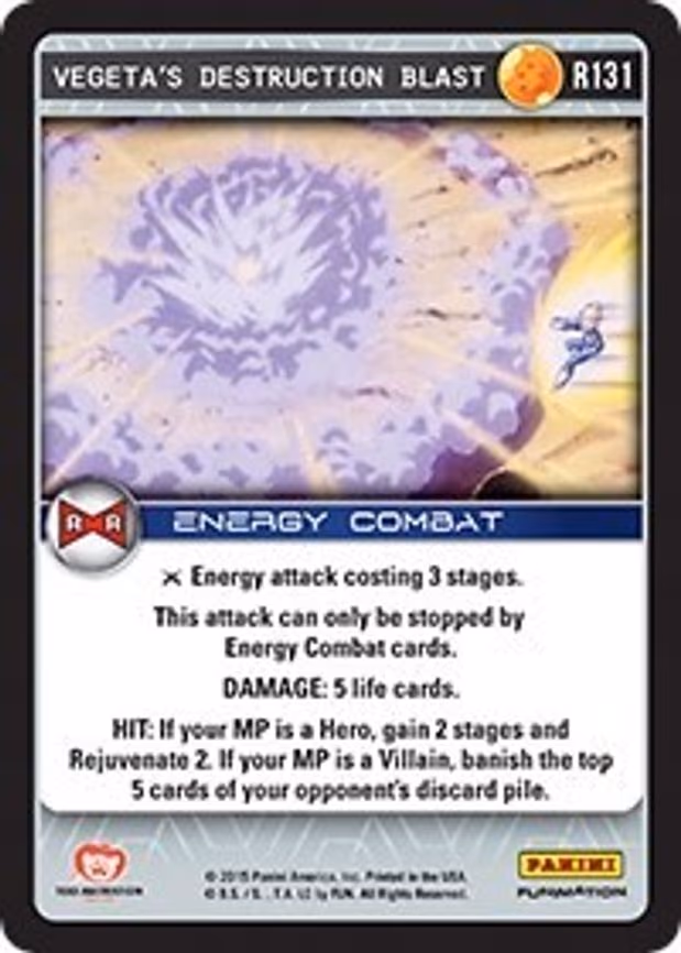 Vegeta's Destruction Blast - Rare (R131)