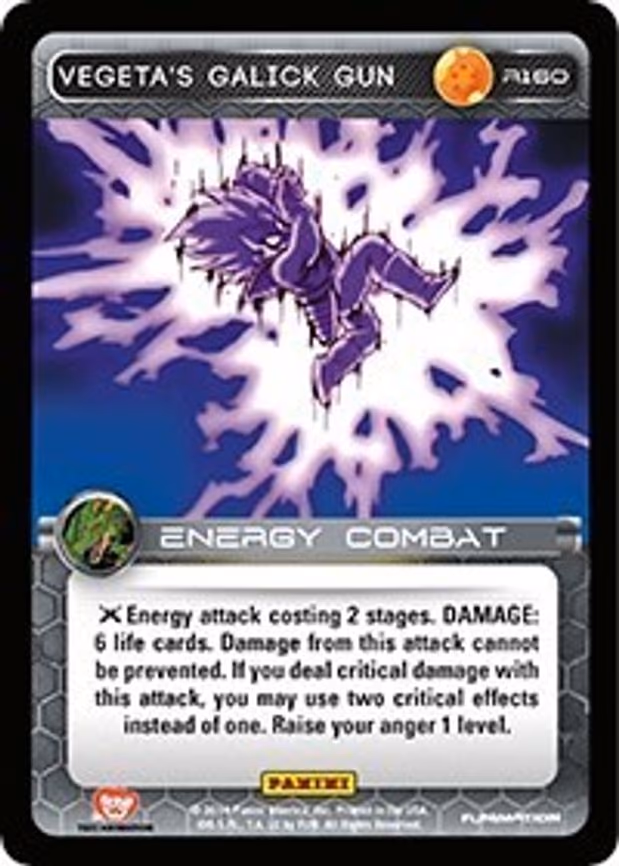Vegeta's Galick Gun - Rare (R160)