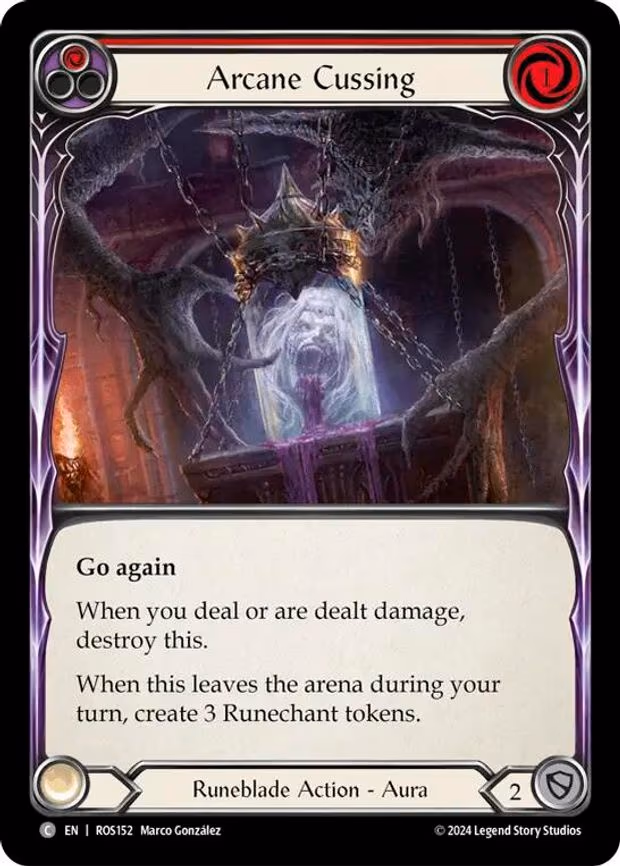 Arcane Cussing (Red)
