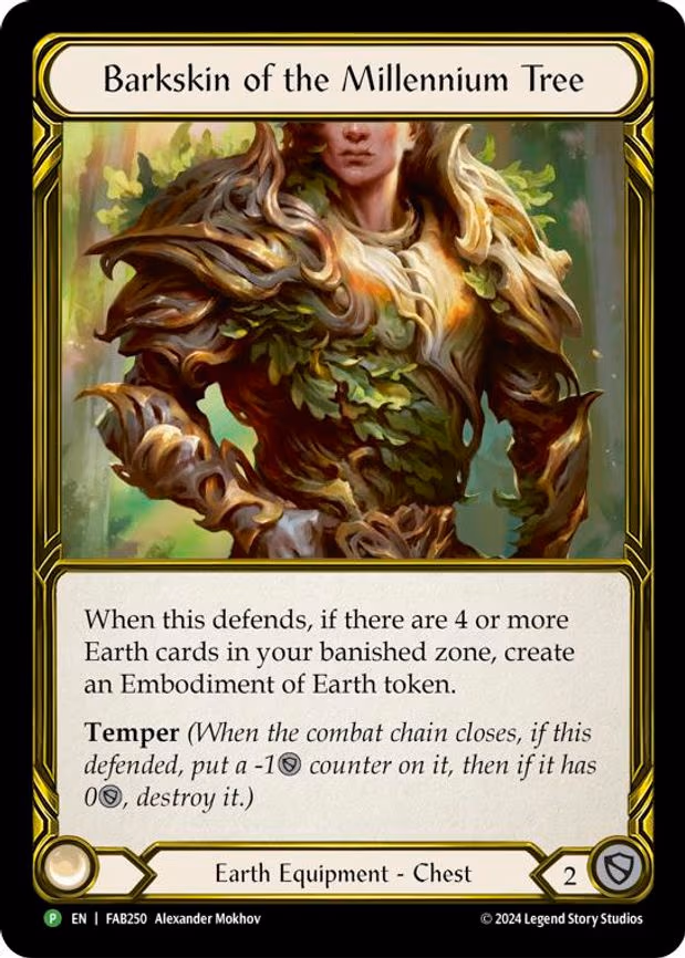 Barkskin of the Millennium Tree (Golden) - Promo (FAB250)
